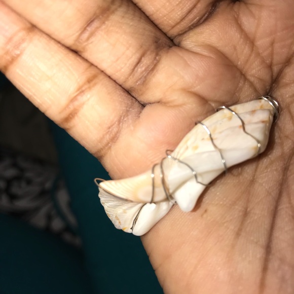 Wire wrapled winged shell - Picture 1 of 3